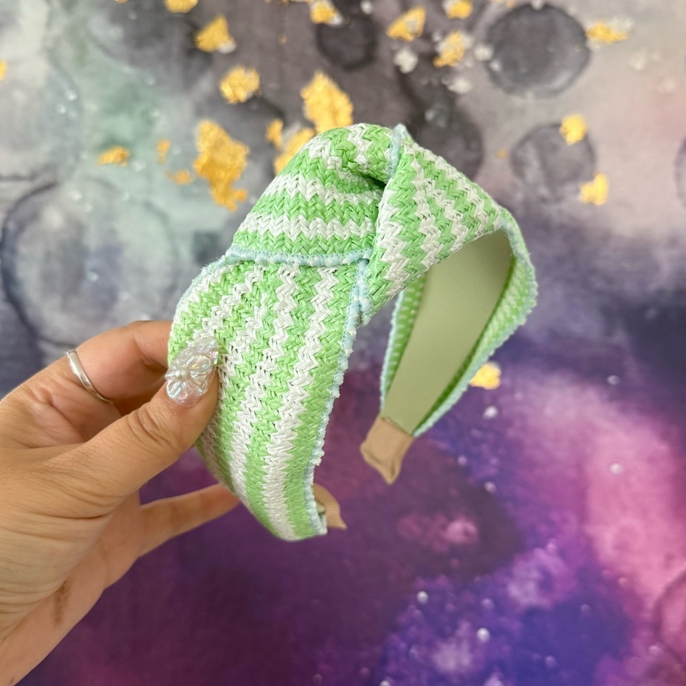 Bright Green Textured Headband